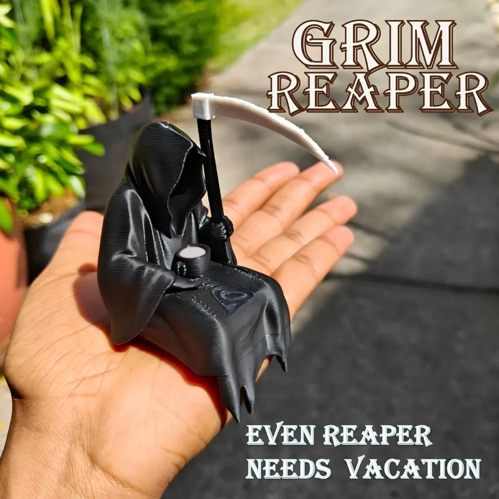Mini Grim Reaper Figurine | Funny Gothic Desk Decor