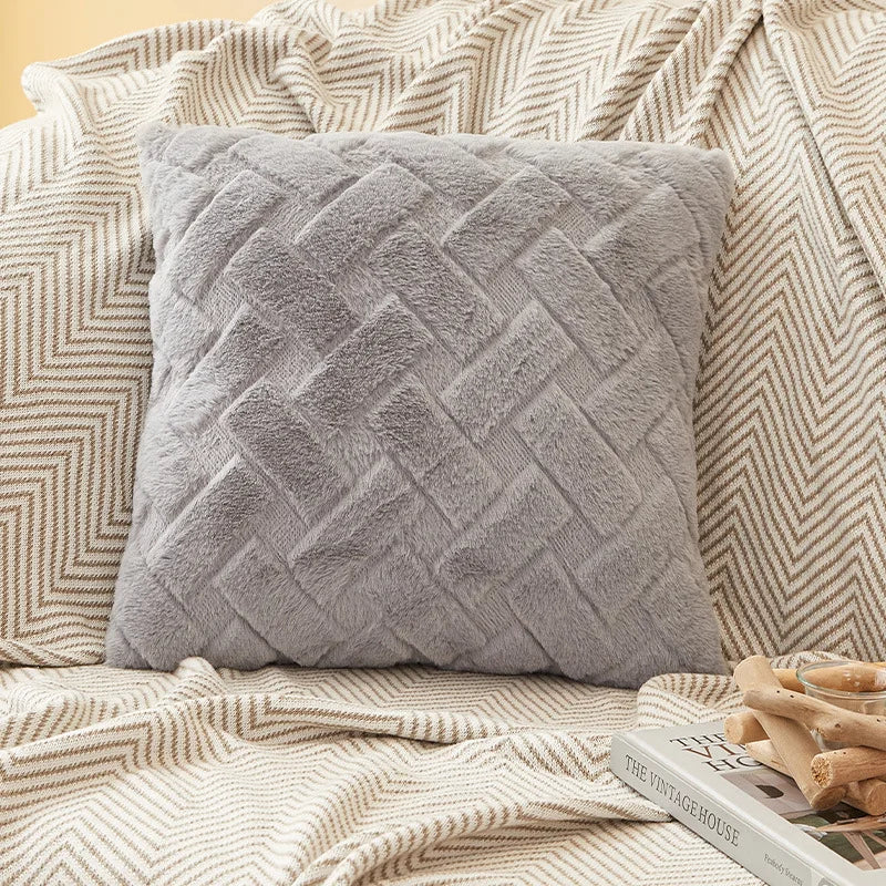 Luxe Plush Throw Pillow Cover | Soft Textured Home Decor