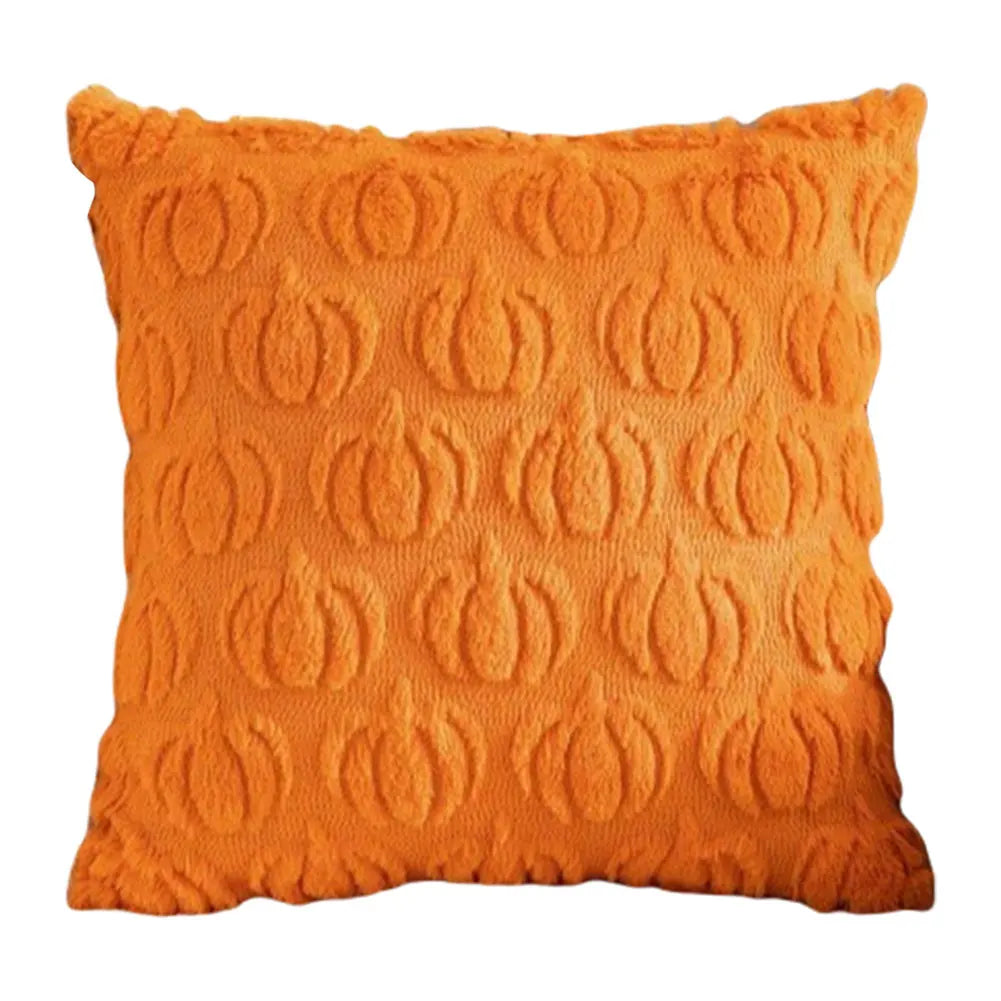 Fall & Halloween Plush Throw Pillow Covers | Ghost & Pumpkin Decor
